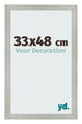 Cornice 33x48cm Argento Opaco MDF Bologna Davanti Dimensione | Yourdecoration.it