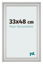 Cornice 33x48cm Argento Opaco MDF Lazio Davanti Dimensione | Yourdecoration.it