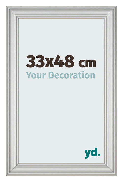 Cornice 33x48cm Argento Opaco MDF Lazio Davanti Dimensione | Yourdecoration.it