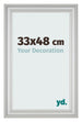 Cornice 33x48cm Argento Opaco MDF Lazio Davanti Dimensione | Yourdecoration.it