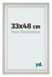 Cornice 33x48cm Bianco Spazzato MDF Lazio Davanti Dimensione | Yourdecoration.it