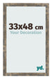 Cornice 33x48cm Blu Oro Fondente MDF Bologna Davanti Dimensione | Yourdecoration.it
