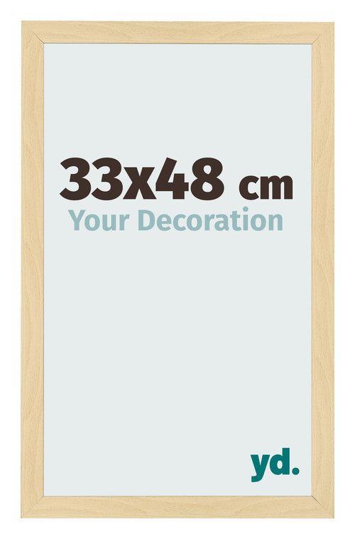 Cornice 33x48cm Faggio Decorativo MDF Bologna Davanti Dimensione | Yourdecoration.it