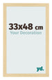 Cornice 33x48cm Faggio Decorativo MDF Bologna Davanti Dimensione | Yourdecoration.it