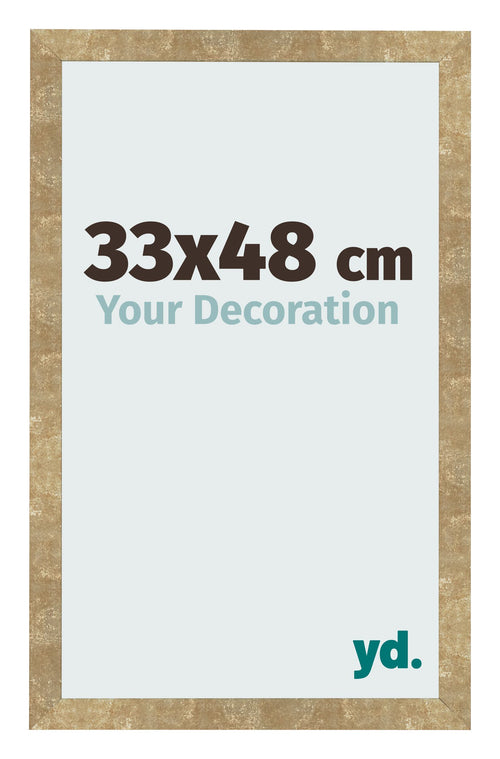 Cornice 33x48cm Oro Antico MDF Bologna Davanti Dimensione | Yourdecoration.it