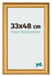 Cornice 33x48cm Oro Opaco MDF Lazio Davanti Dimensione | Yourdecoration.it