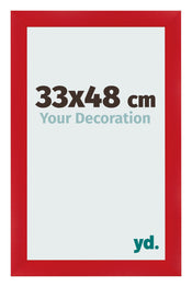 Cornice 33x48cm Rosso MDF Pisa Davanti Dimensione | Yourdecoration.it