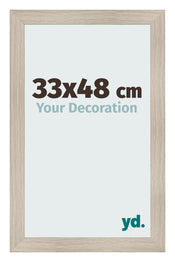 Cornice 33x48cm Rovere Rustico MDF Pisa Davanti Dimensione | Yourdecoration.it