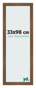 Cornice 33x98 cm Rovere Rustico MDF Bologna Davanti Dimensione | Yourdecoration.it