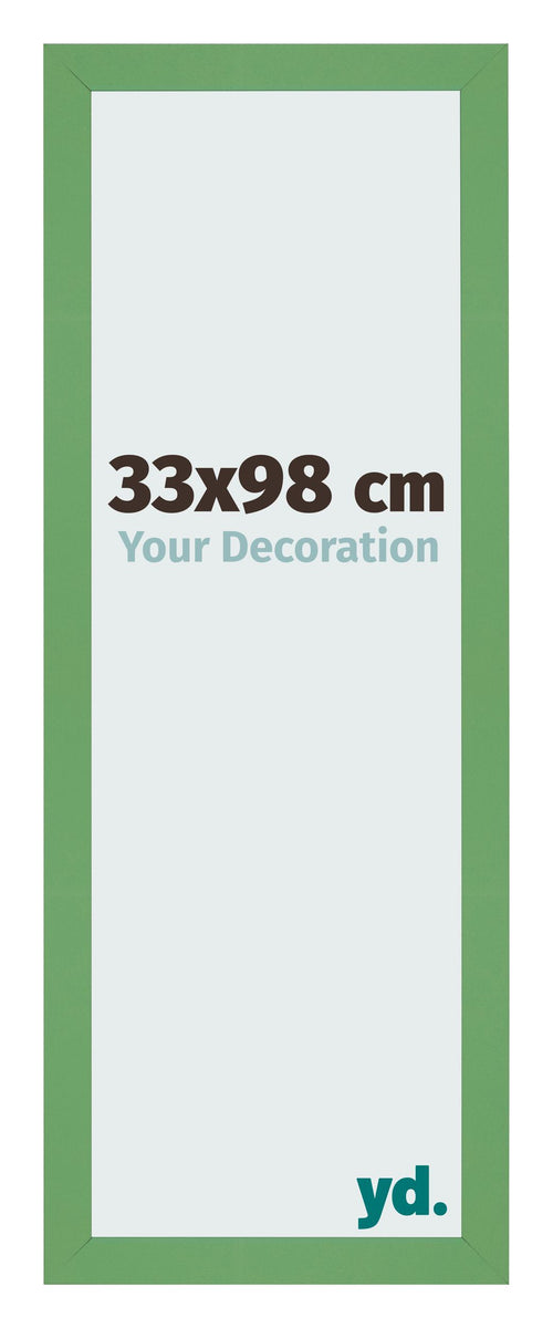 Cornice 33x98 cm Verde MDF Bologna Davanti Dimensione | Yourdecoration.it