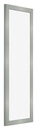Cornice 33x98cm Alluminio Spazzolato MDF Bologna Davanti Obliquo | Yourdecoration.it
