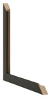Cornice 33x98cm Antracite MDF Bologna Dettaglio Intersezione GT | Yourdecoration.it