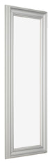 Cornice 33x98cm Argento Opaco MDF Lazio Davanti Obliquo | Yourdecoration.it