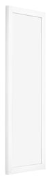 Cornice 33x98cm Bianco Opaco MDF Bologna Davanti Obliquo | Yourdecoration.it