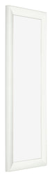 Cornice 33x98cm Bianco Vintage MDF Pisa Davanti Obliquo | Yourdecoration.it
