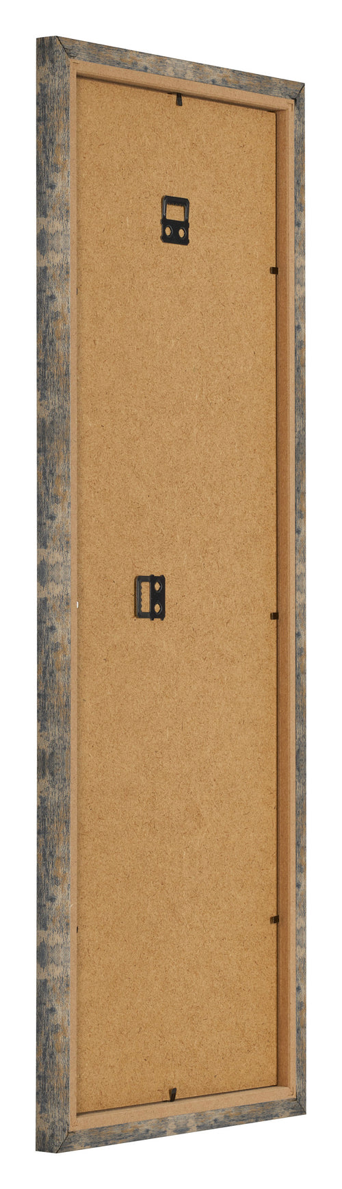 Cornice 33x98cm Blu Oro Fondente MDF Bologna Retro Obliquo | Yourdecoration.it