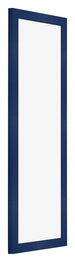 Cornice 33x98cm Blu Scuro Spazzato MDF Bologna Davanti Obliquo | Yourdecoration.it