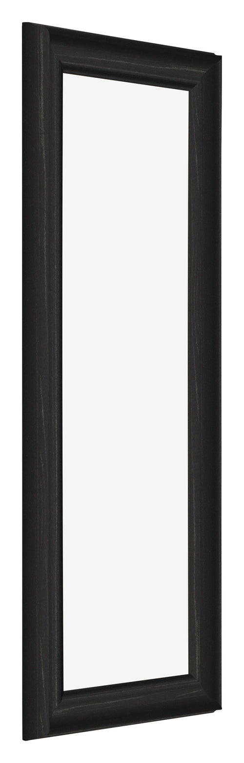 Cornice 33x98cm Grana Di Legno Nero MDF Lazio Davanti Obliquo | Yourdecoration.it