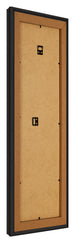 Cornice 33x98cm Grana Di Legno Nero MDF Lazio Retro Obliquo | Yourdecoration.it