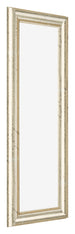 Cornice 33x98cm Lucentezza Metallica MDF Lazio Davanti Obliquo | Yourdecoration.it