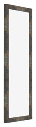 Cornice 33x98cm Metallo Ossidato MDF Bologna Davanti Obliquo | Yourdecoration.it