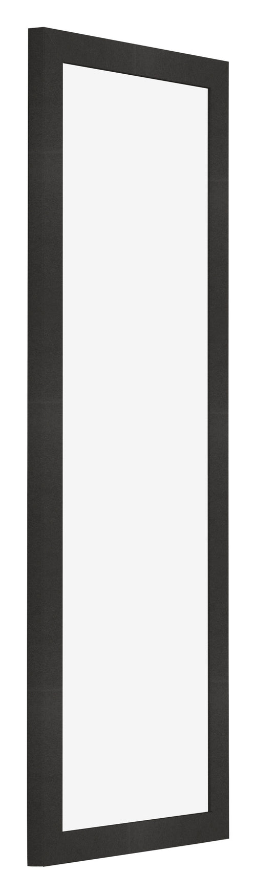 Cornice 33x98cm Nero Opaco MDF Bologna Davanti Obliquo | Yourdecoration.it