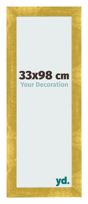 Cornice 33x98cm Oro Vintage MDF Pisa Davanti Dimensione | Yourdecoration.it