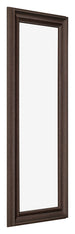 Cornice 33x98cm Quercia Scura MDF Lazio Davanti Obliquo | Yourdecoration.it