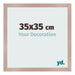 Cornice 35x35 cm Rosa Antico MDF Bologna Davanti Dimensione | Yourdecoration.it