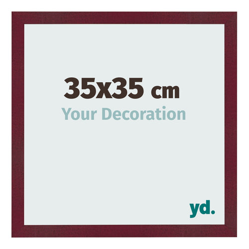Cornice 35x35 cm Vino Rosso Spazzato MDF Bologna Davanti Dimensione | Yourdecoration.it