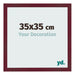 Cornice 35x35 cm Vino Rosso Spazzato MDF Bologna Davanti Dimensione | Yourdecoration.it