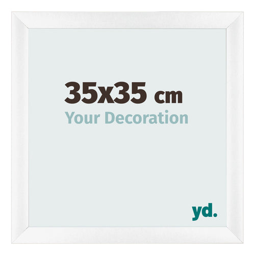 Cornice 35x35cm Bianco Vintage MDF Pisa Davanti Dimensione | Yourdecoration.it