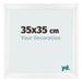 Cornice 35x35cm Bianco Vintage MDF Pisa Davanti Dimensione | Yourdecoration.it