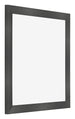 Cornice 35x35cm Nero Argento Lucido MDF Pisa Davanti Obliquo | Yourdecoration.it