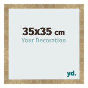 Cornice 35x35cm Oro Antico MDF Bologna Davanti Dimensione | Yourdecoration.it