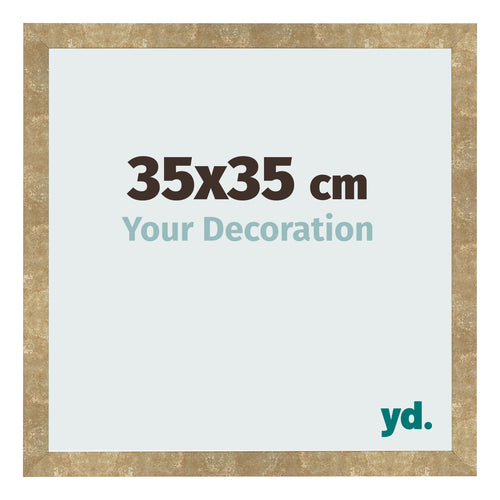 Cornice 35x35cm Oro Antico MDF Bologna Davanti Dimensione | Yourdecoration.it