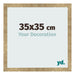 Cornice 35x35cm Oro Antico MDF Bologna Davanti Dimensione | Yourdecoration.it