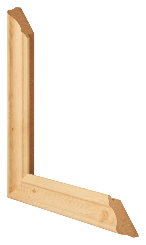 Cornice 35x35cm Veta De Pino MDF Lazio Dettaglio Intersezione | Yourdecoration.it