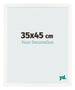 Cornice 35x45 cm Bianco Lucente MDF Bologna Davanti Dimensione | Yourdecoration.it