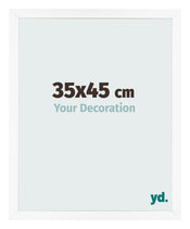 Cornice 35x45 cm Bianco Opaco MDF Bologna Davanti Dimensione | Yourdecoration.it