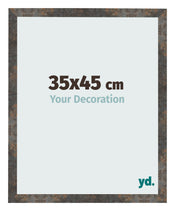 Cornice 35x45 cm Metallo Ossidato MDF Bologna Davanti Dimensione | Yourdecoration.it