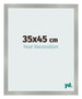 Cornice 35x45cm Alluminio Spazzolato MDF Bologna Davanti Dimensione | Yourdecoration.it