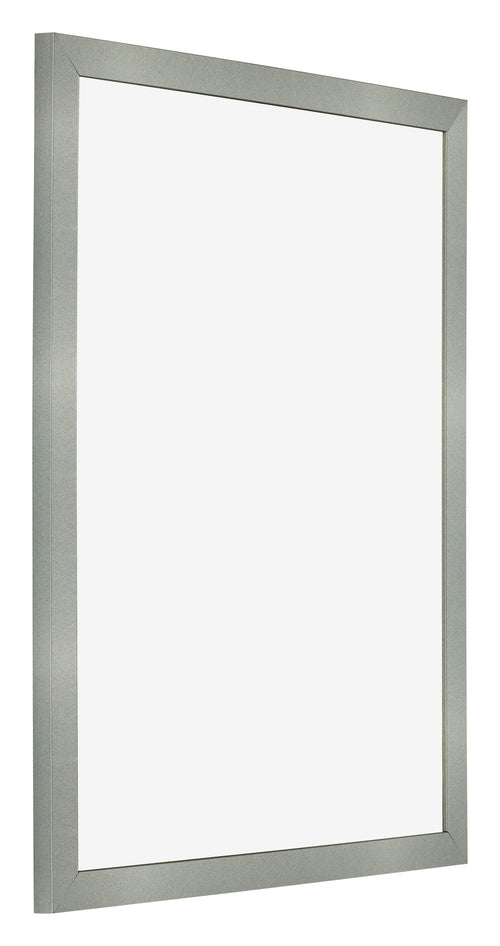 Cornice 35x45cm Alluminio Spazzolato MDF Bologna Davanti Obliquo | Yourdecoration.it