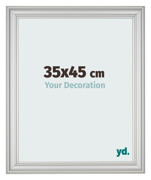 Cornice 35x45cm Argento Opaco MDF Lazio Davanti Dimensione | Yourdecoration.it