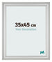 Cornice 35x45cm Argento Opaco MDF Lazio Davanti Dimensione | Yourdecoration.it
