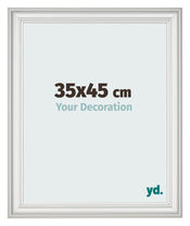 Cornice 35x45cm Bianco Spazzato MDF Lazio Davanti Dimensione | Yourdecoration.it