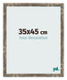 Cornice 35x45cm Blu Oro Fondente MDF Bologna Davanti Dimensione | Yourdecoration.it