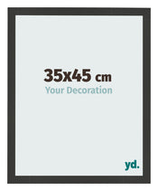 Cornice 35x45cm Grana Di Legno Nero MDF Bologna Davanti Dimensione | Yourdecoration.it