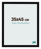 Cornice 35x45cm Nero Lucente MDF Bologna Davanti Dimensione | Yourdecoration.it