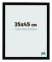 Cornice 35x45cm Nero Lucente MDF Bologna Davanti Dimensione | Yourdecoration.it